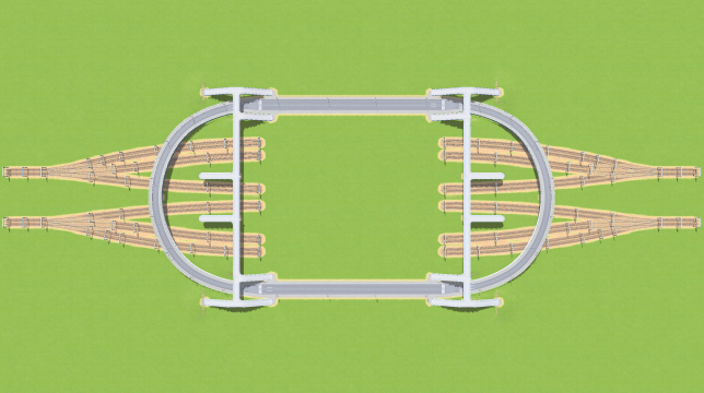 Road-Train Intersection for Freight Transfer Hub