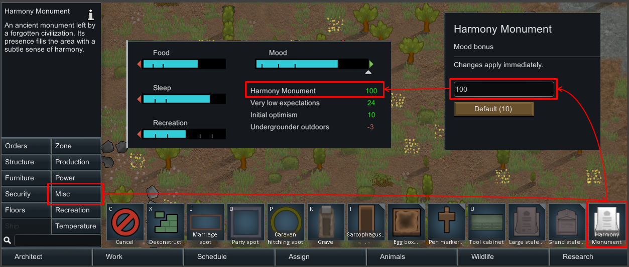 Harmony Monument – Configurable Global Mood Aura