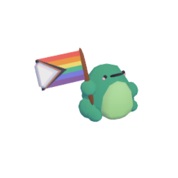 HAPPY PRIDE MONTH!!4 u  Progress Pride Flag frog