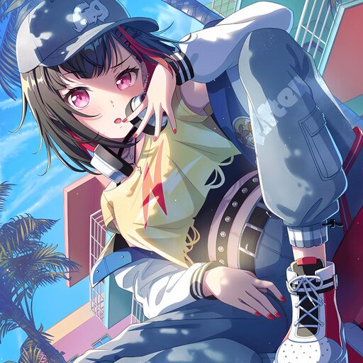Steam Workshop::Bang Dream Afterglow 美竹兰Ran 2358_2card