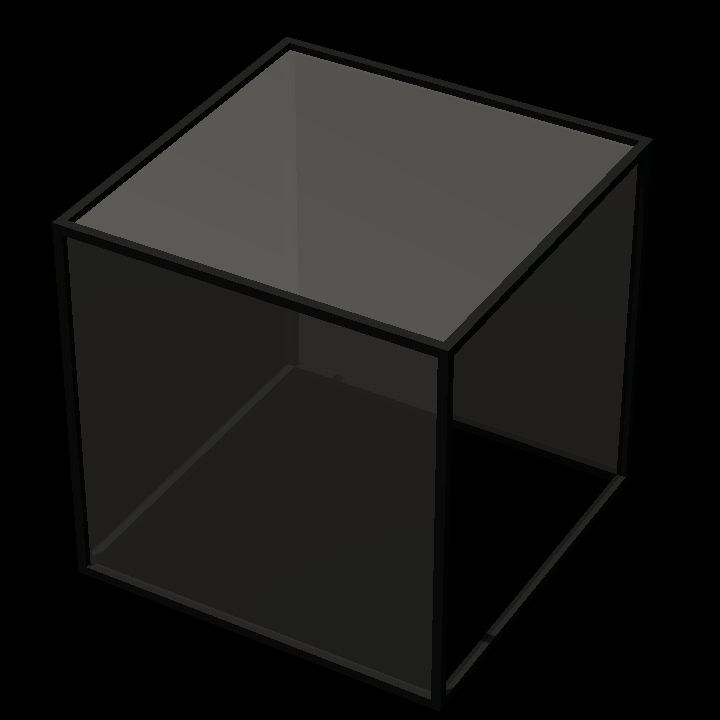 Display cube new - glass 1