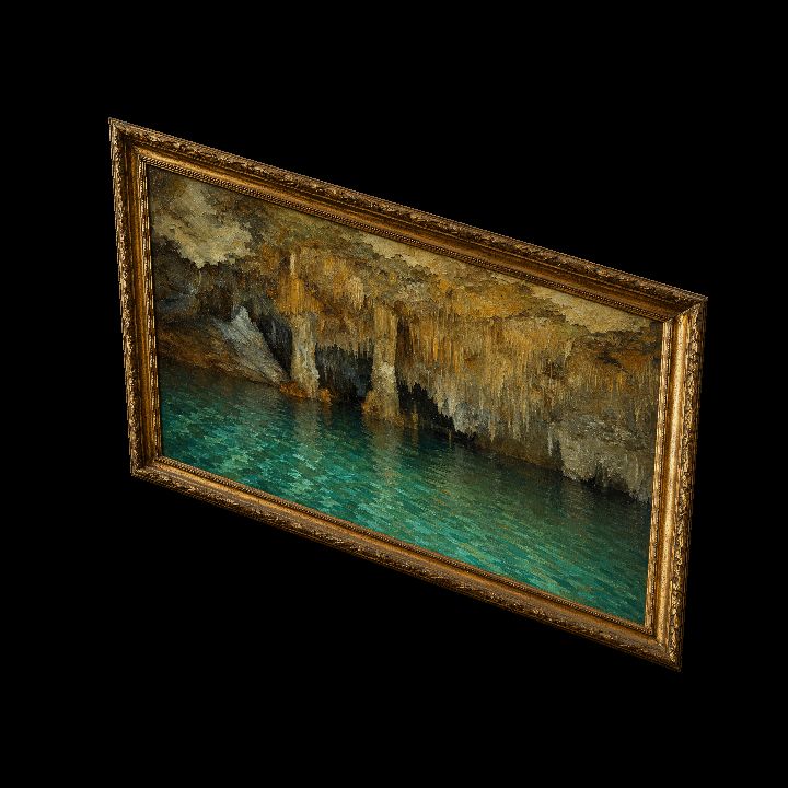 Painting, Cave Lake {2D}
