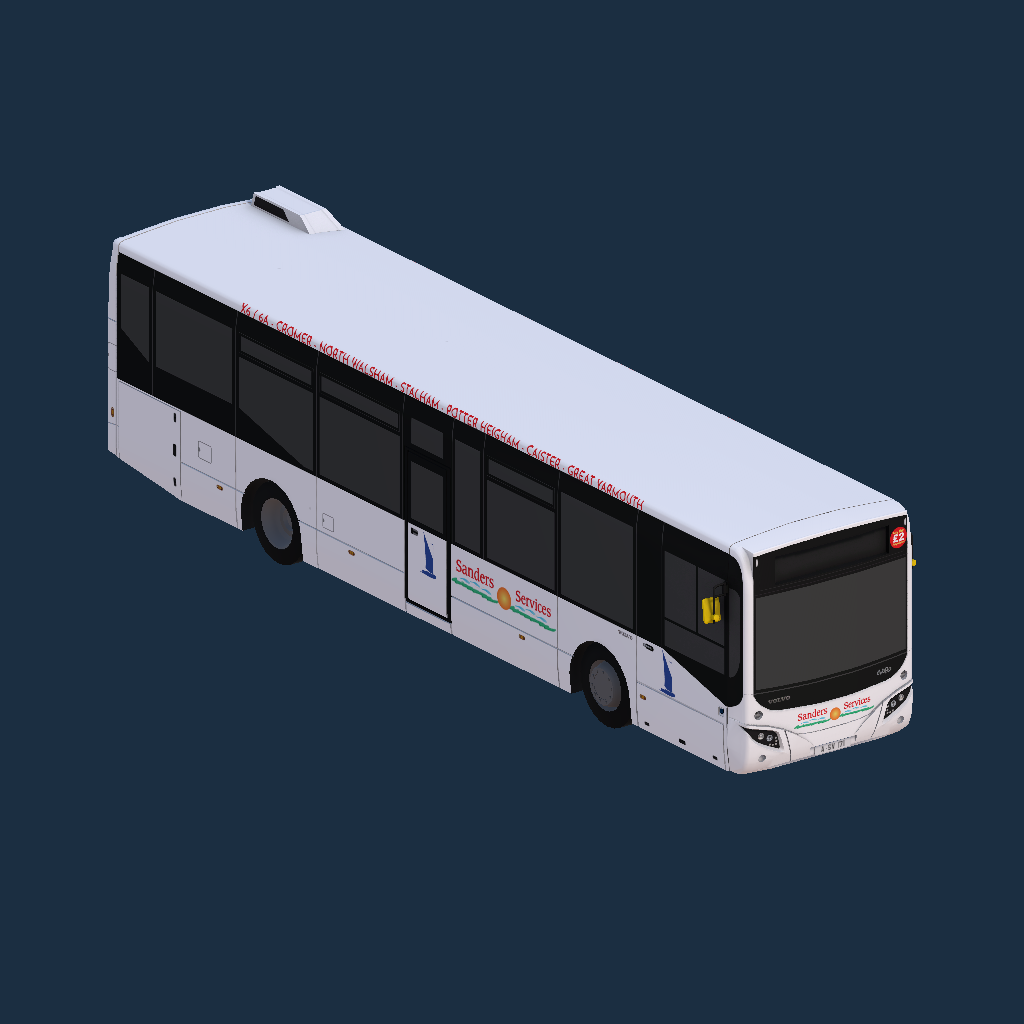 MCV eVoRa 12.2m Sanders Coaches X6 6A Branded White
