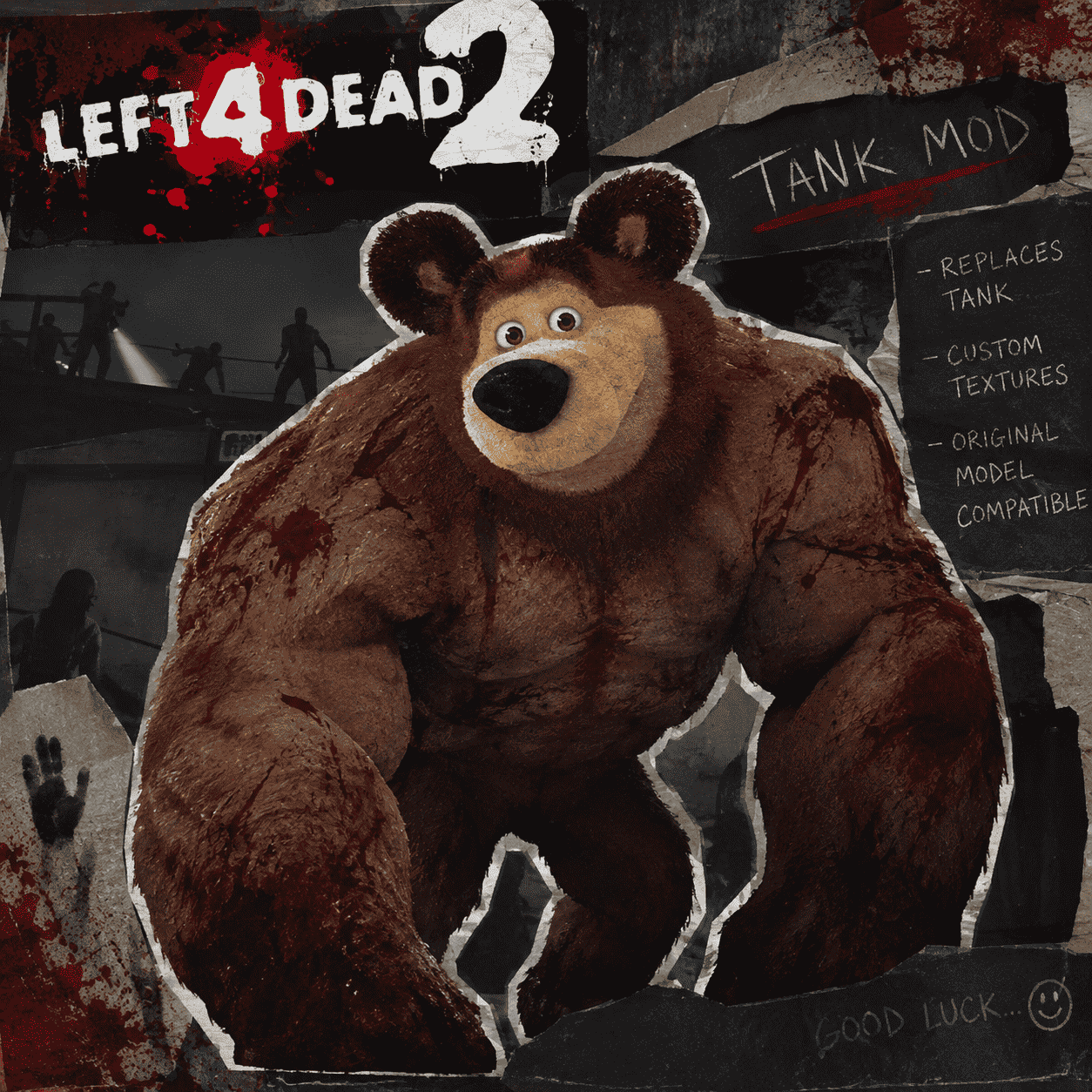 [Masha and bear] Bear replaces tank preview