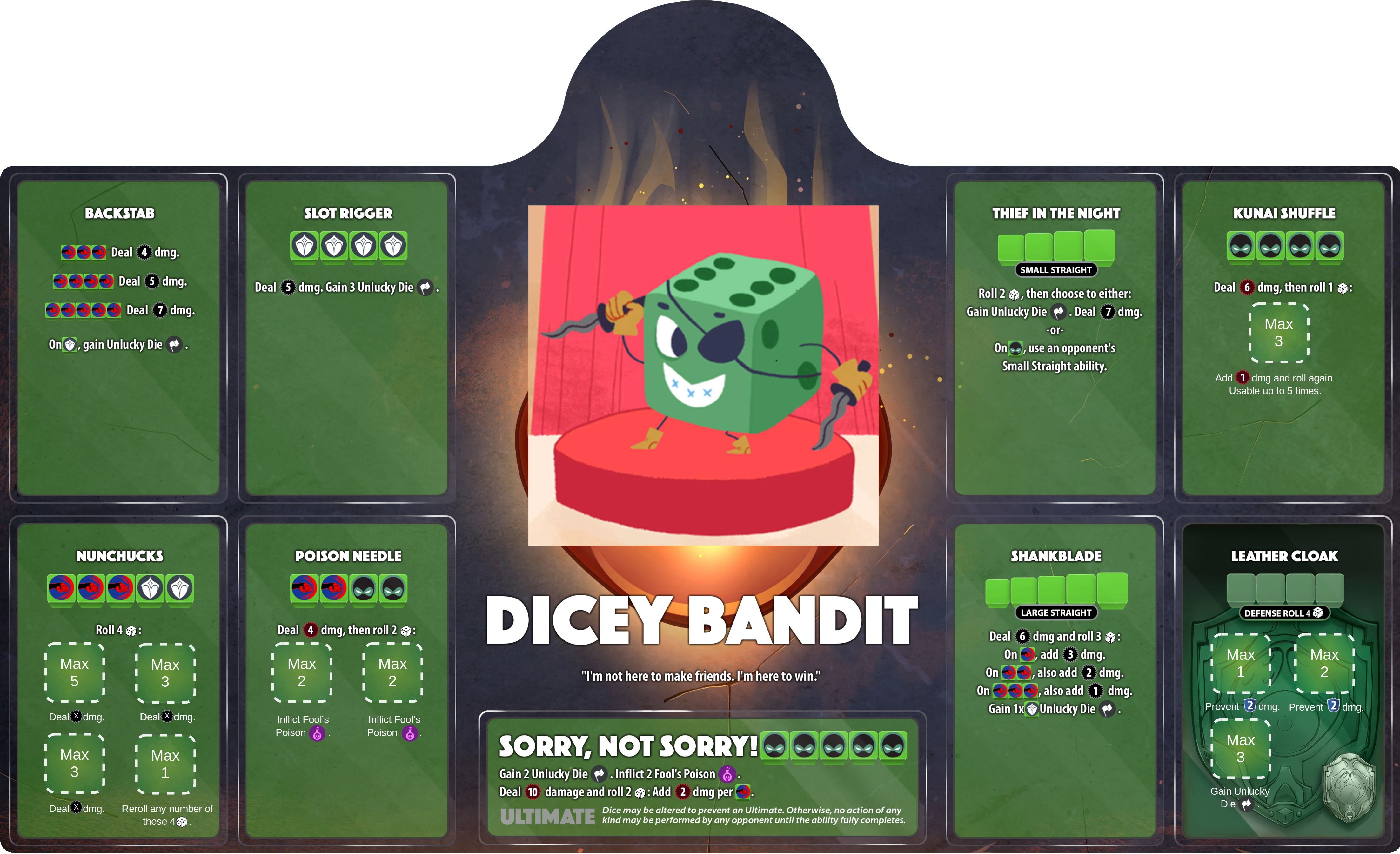 Dicey Bandit - Dice Throne Homebrew preview