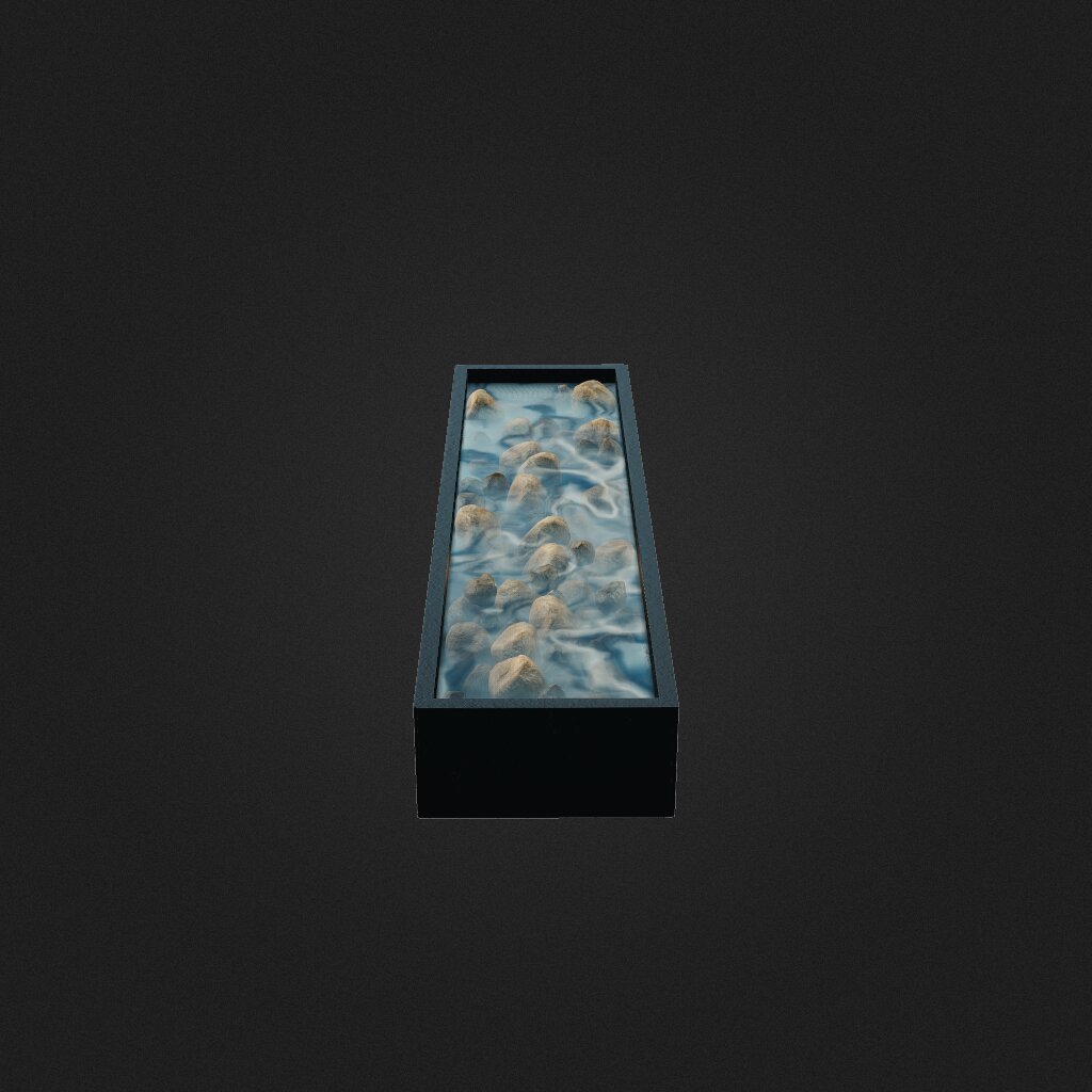 fancy underwater rock bed light