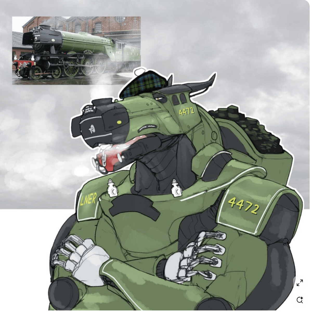 Train robot Flying Scotsman
