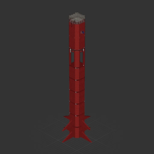 Big Red 6 stage rocket