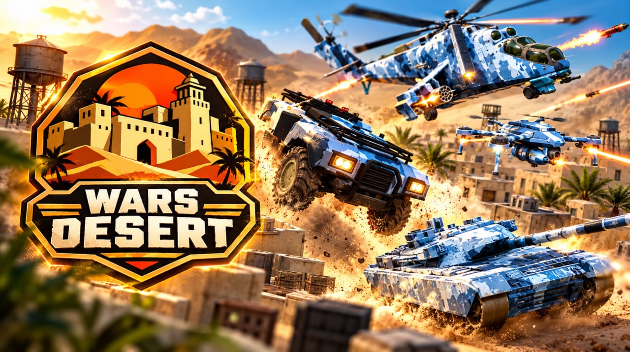 WARS DESERT | Танки, вертолёты, дроны | CS2 Battlefield