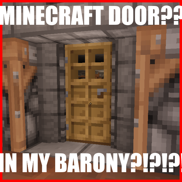 Real Minecraft Door