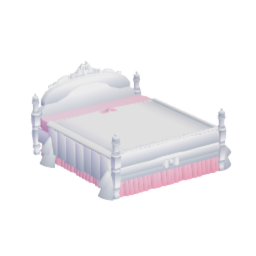 princess bed ruffled wide