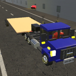 Deniz Semi Truck With FlatBed Trailer