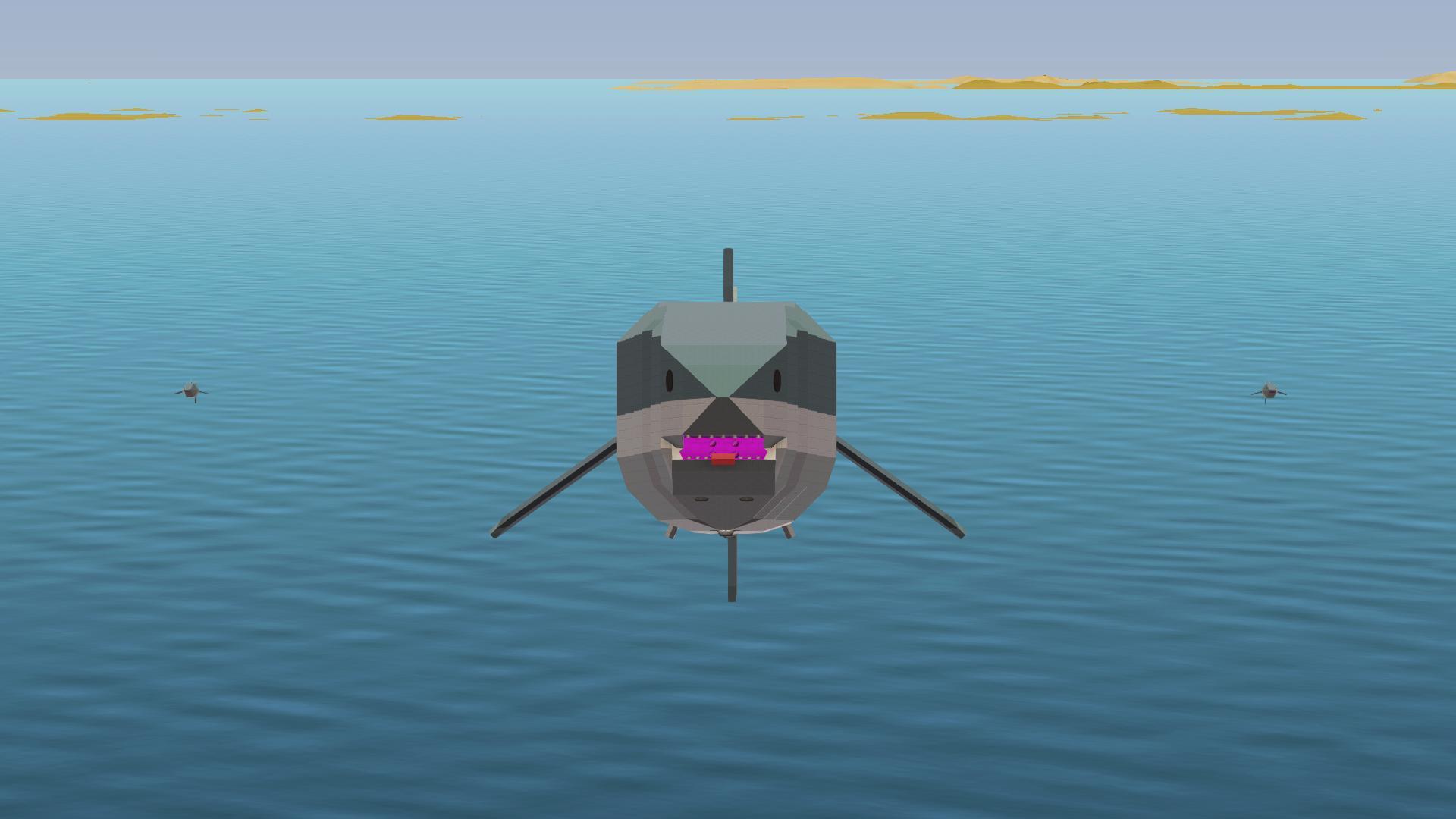 Flying Great White Shark Weaponized