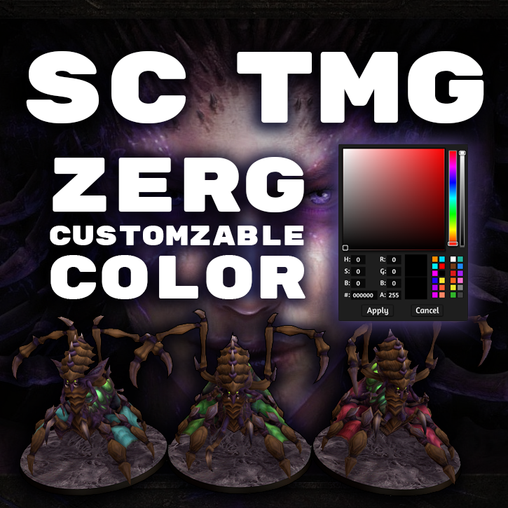Starcraft TMG - Zerg Models High Quality preview