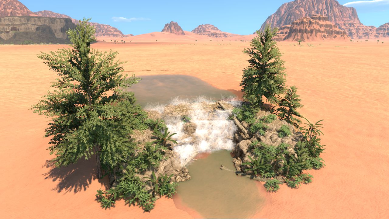 Paleo coastal waterfall