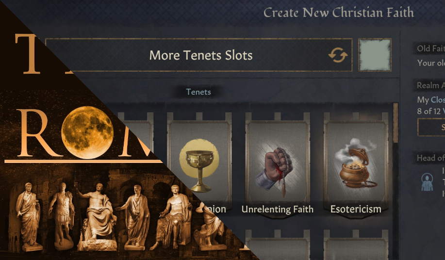 More Tenets Slots - True Romans-Patch