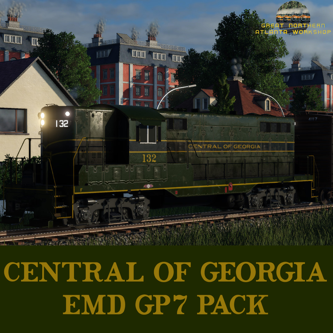 Central of Georgia Railway EMD GP7 Phase 1 Pack