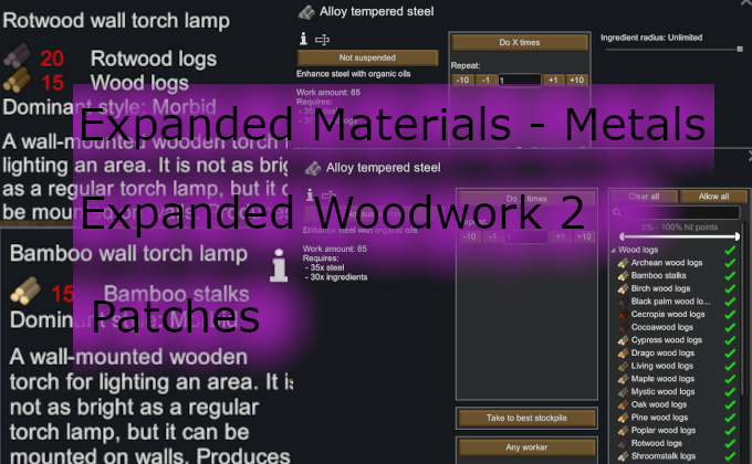 Expanded Materials Metal Expanded Woodworking 2 Patch