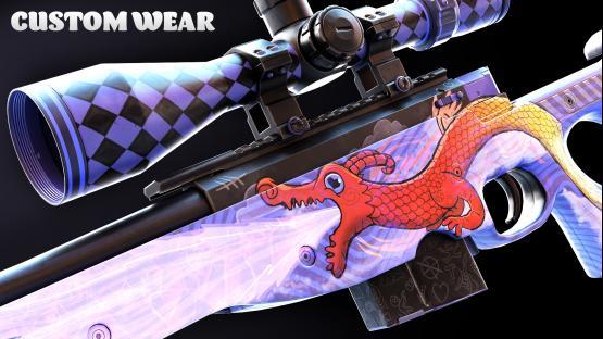 AWP l Doodle Lore blue (glitter CUSTOM WEAR)