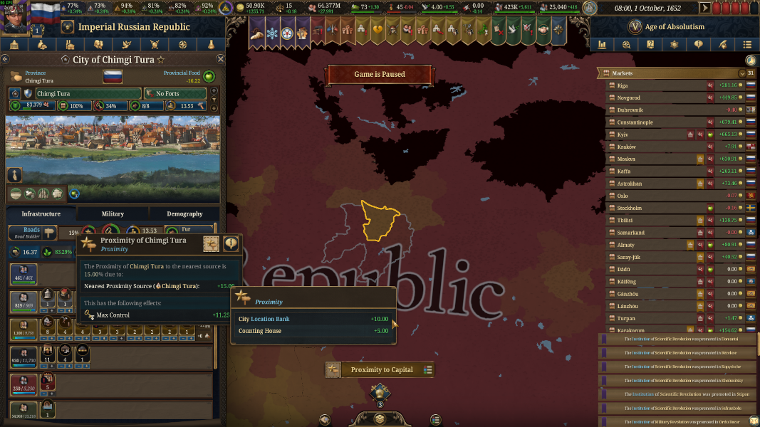 Town and Cities local proximity rework (discontinued)