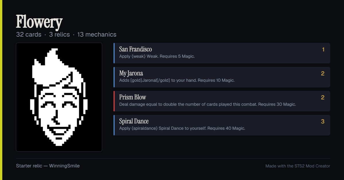 Flowery Mod preview