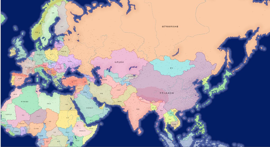 世界地图【墨卡托投影】