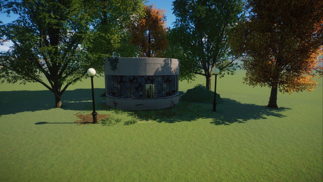 Aviary/small exhibit 1940s style. preview