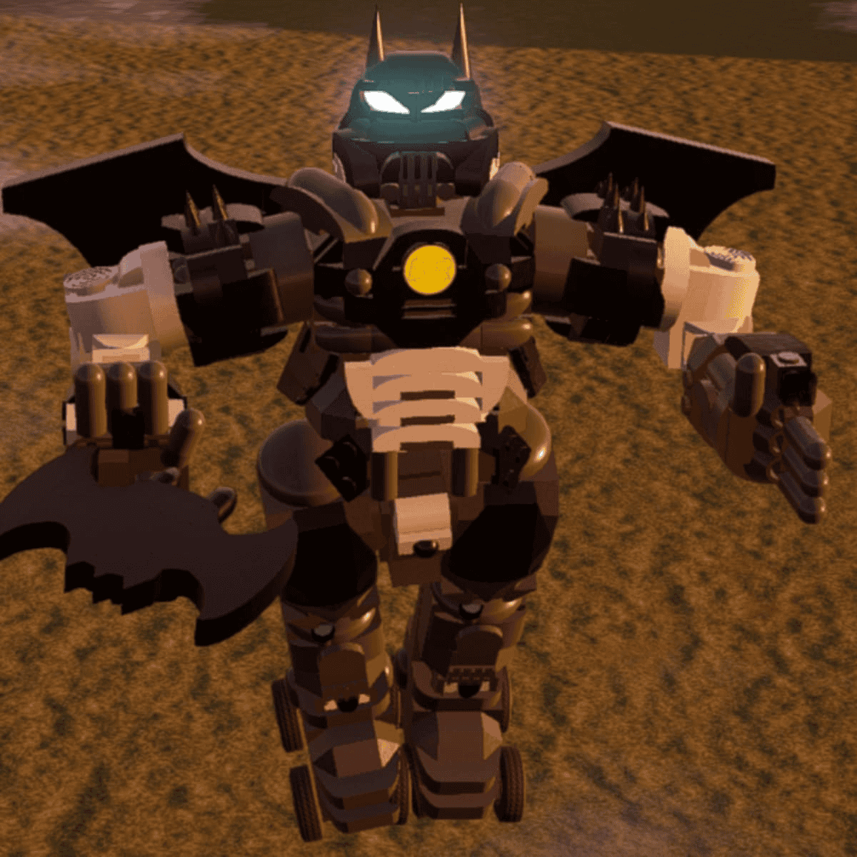 Batman robot glide system, bat boomerang