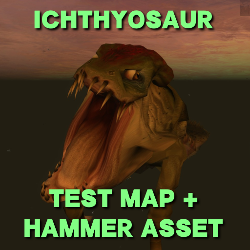 Ichthyosaur test map + VMF [Hammer Asset]