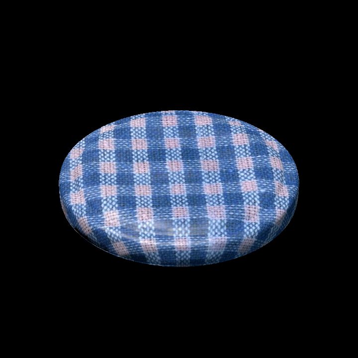 Glass jar lid blue