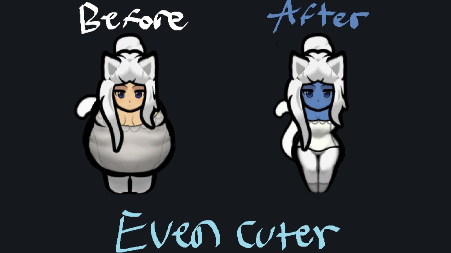 Blue Catgirl Aliens: Even Cuter Highmates