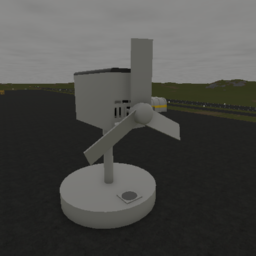 Large Fan With I2 Piston Engine