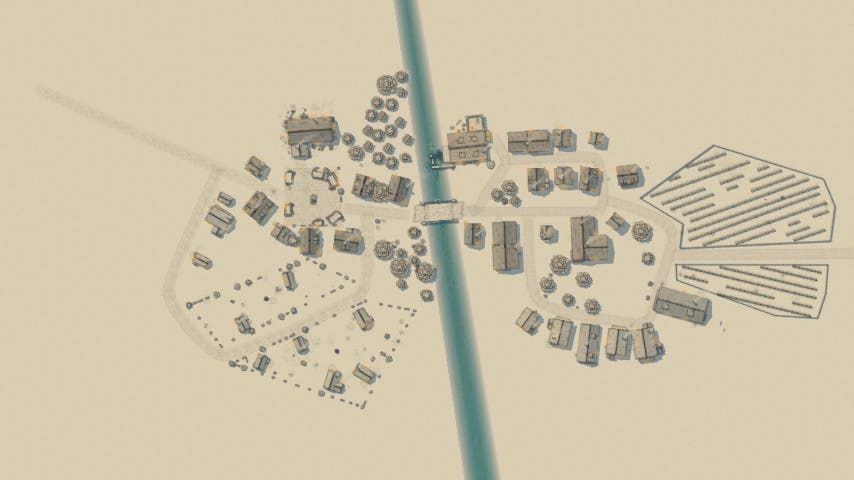 village near river