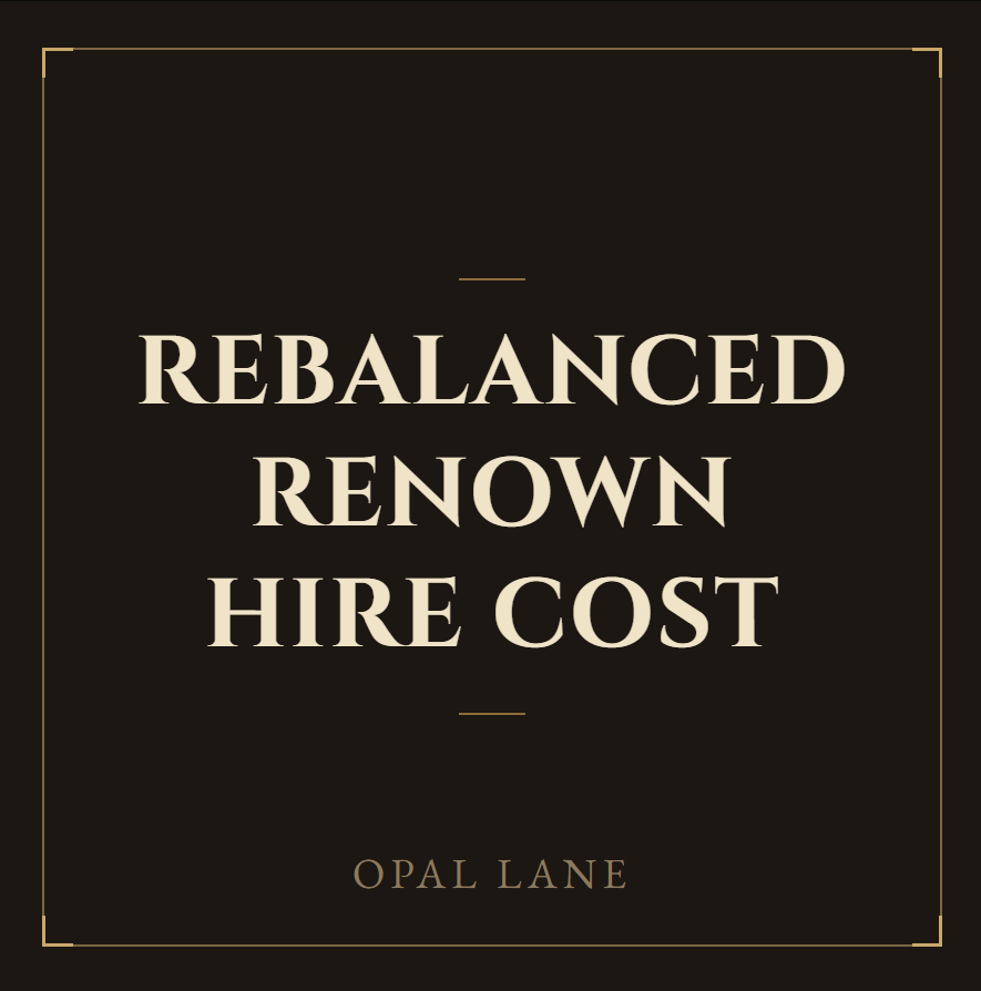 Rebalanced Renown Hire Cost