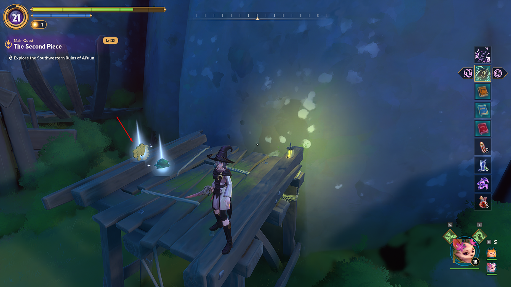 Unlock passive production via the Forester's Hut