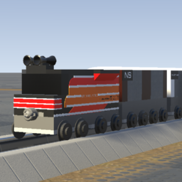 Small UP 1996 SD70ACe + 4 Autoracks