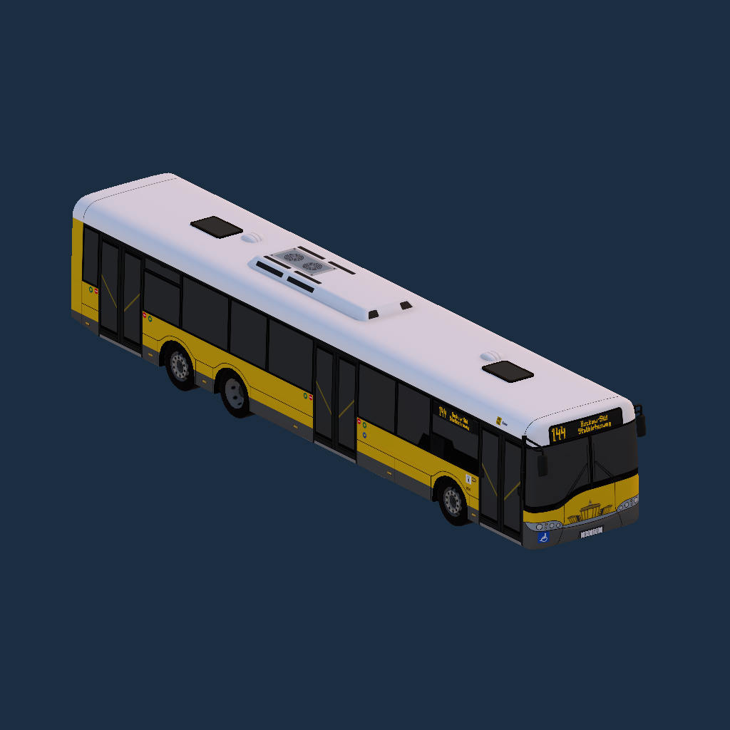 Solaris Urbino II 15 - BVG - Grundlack 1782 Brandenburger Tor