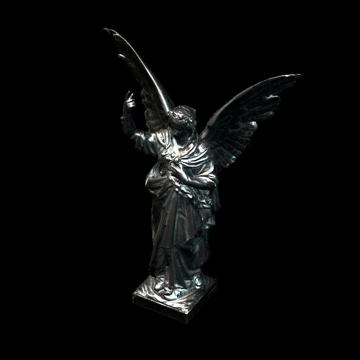 Decoration, Statue, Angel, Silver 1