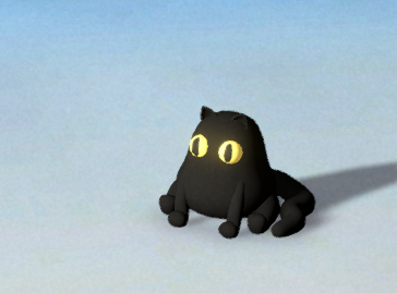 black cat plush