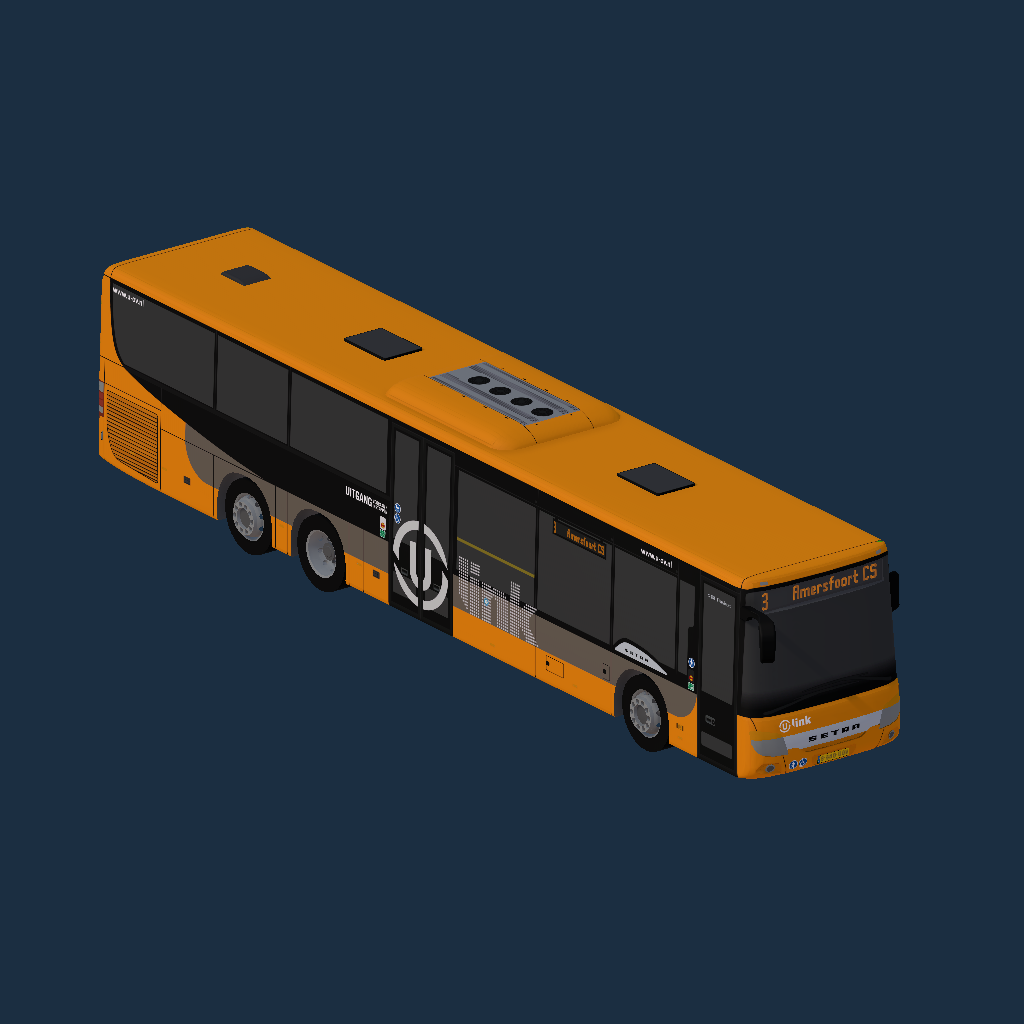 Setra S 418 LE U-OV Ulink (Oranje-Grijs)