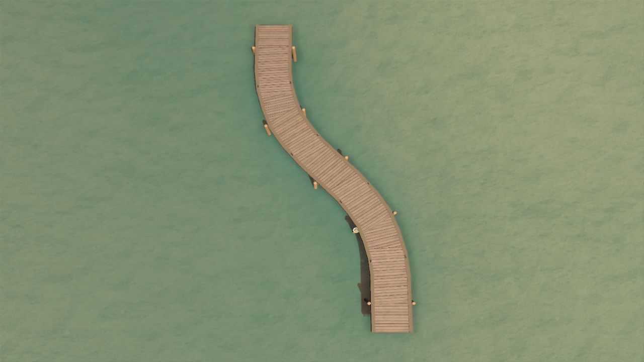 Prehistoric Resort Walkway Wavy Right Left