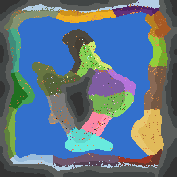 Big island is 
surrounded