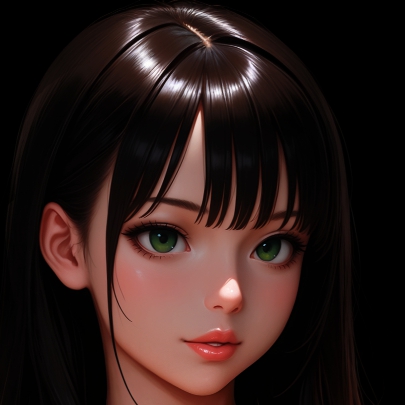 Girl | Dark Background | Dark & Colored Versions | 4K