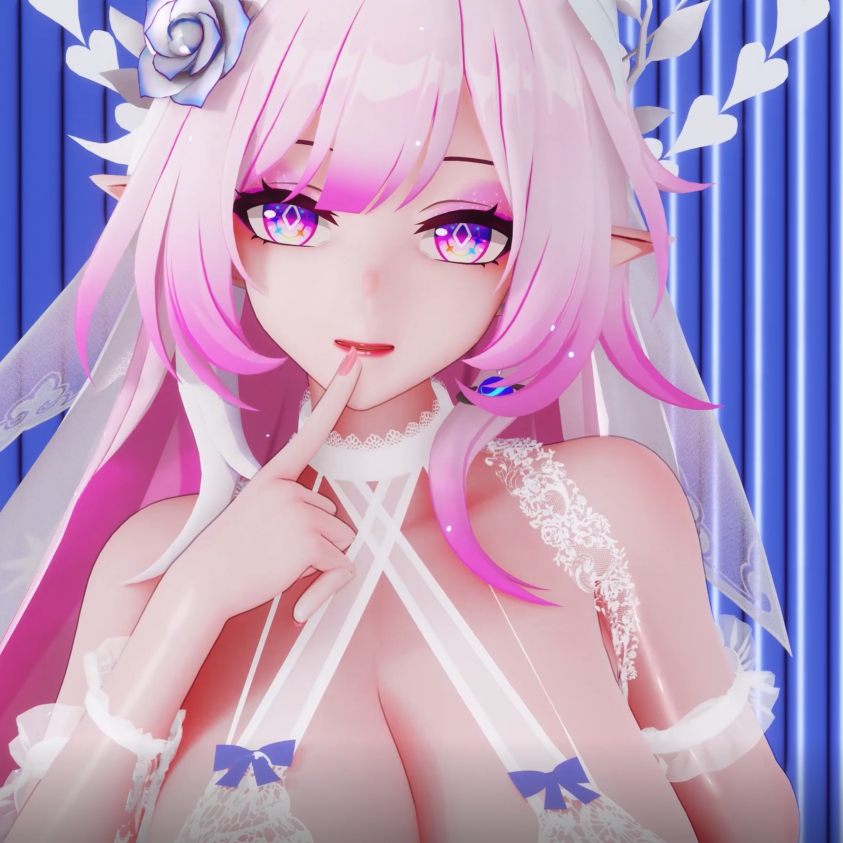 306_超涩吊带白丝礼服昔涟大兔兔4k_Cyrene_i_dle_Queencard