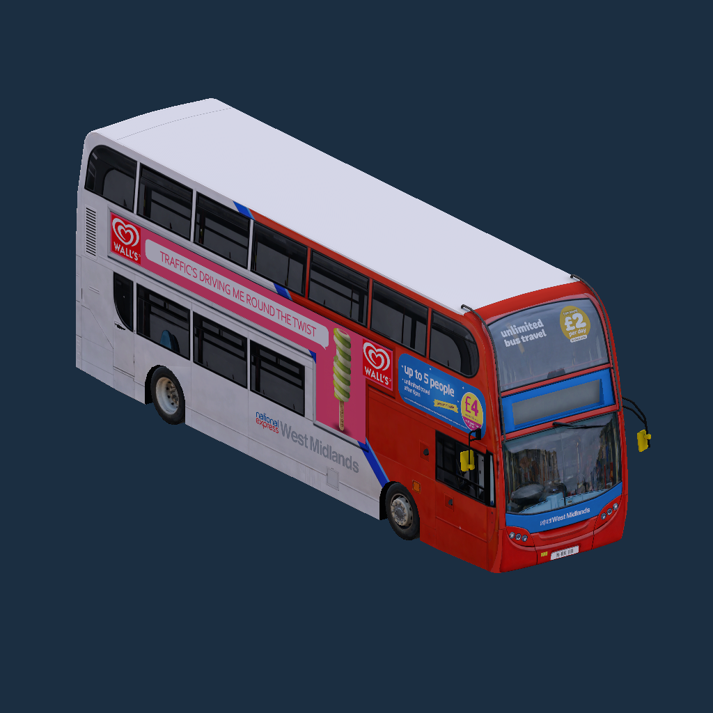 NXWM Enviro 400 -Blue (Advert 2)