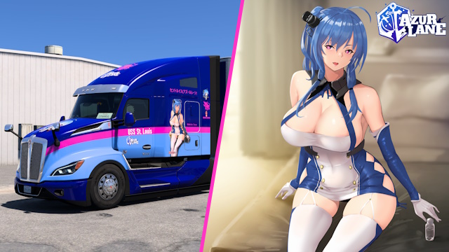 Kenworth T680 2022 USS St. Louis - Azur Lane [Combo Skin]