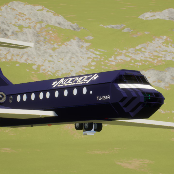Softbody AIR LINER Tu-134A Kosmos Regional [REMASTERED]