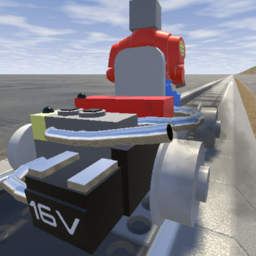 Handmade Cart With Gasoline Piston Engine