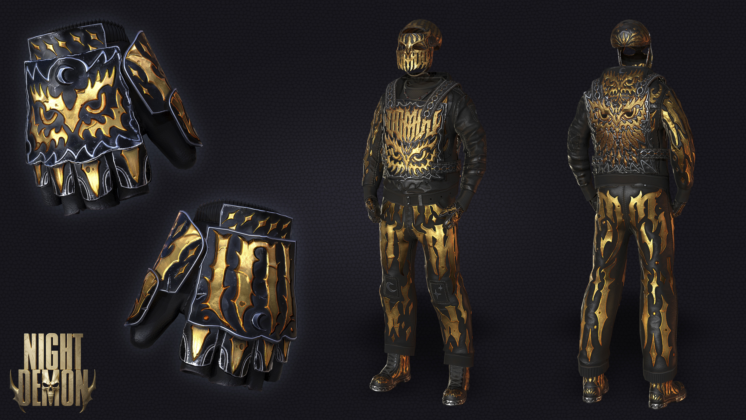 Night Demon Gloves