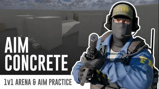 Aim_Concrete // 1v1 Arena [jxmaps] – Counter-Strike 2 Mod